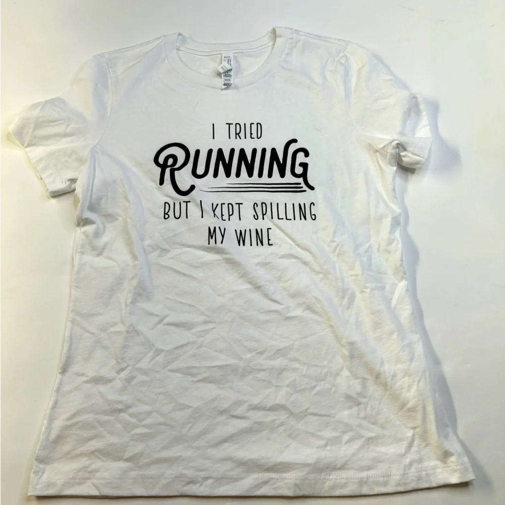 Boutique White Cotton Graphic Tee - Picture 10 of 10